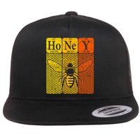 Honey Periodic Table Elements Beekeeper Retro Apiarist Flatbill Hat