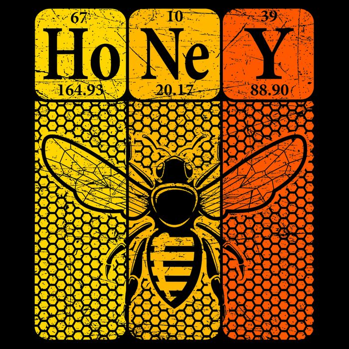 Honey Periodic Table Elements Beekeeper Retro Apiarist 16 in Basic Backpack