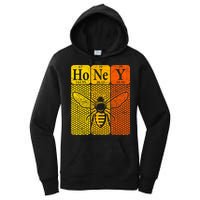Honey Periodic Table Elements Beekeeper Retro Apiarist Women's Pullover Hoodie