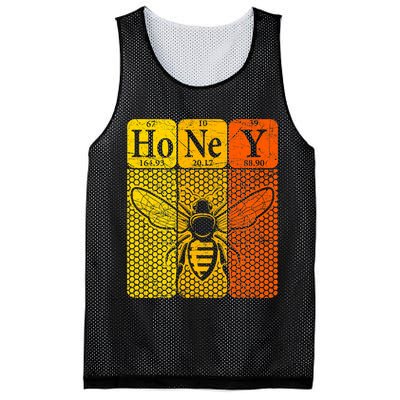 Honey Periodic Table Elements Beekeeper Retro Apiarist Mesh Reversible Basketball Jersey Tank