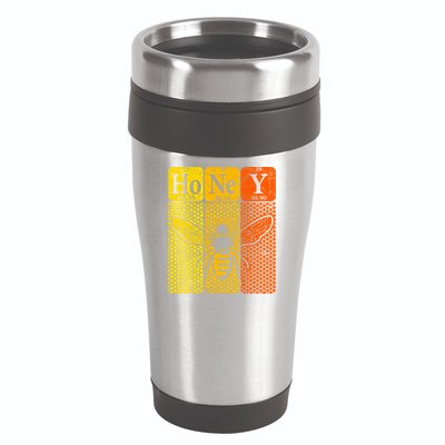 Honey Periodic Table Elements Beekeeper Retro Apiarist 16oz Travel Tumbler