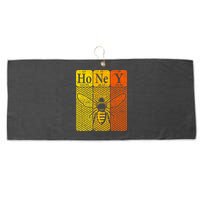Honey Periodic Table Elements Beekeeper Retro Apiarist Large Microfiber Waffle Golf Towel