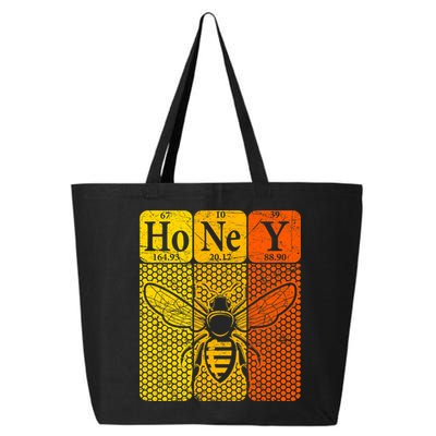 Honey Periodic Table Elements Beekeeper Retro Apiarist 25L Jumbo Tote