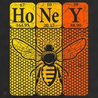 Honey Periodic Table Elements Beekeeper Retro Apiarist 25L Jumbo Tote