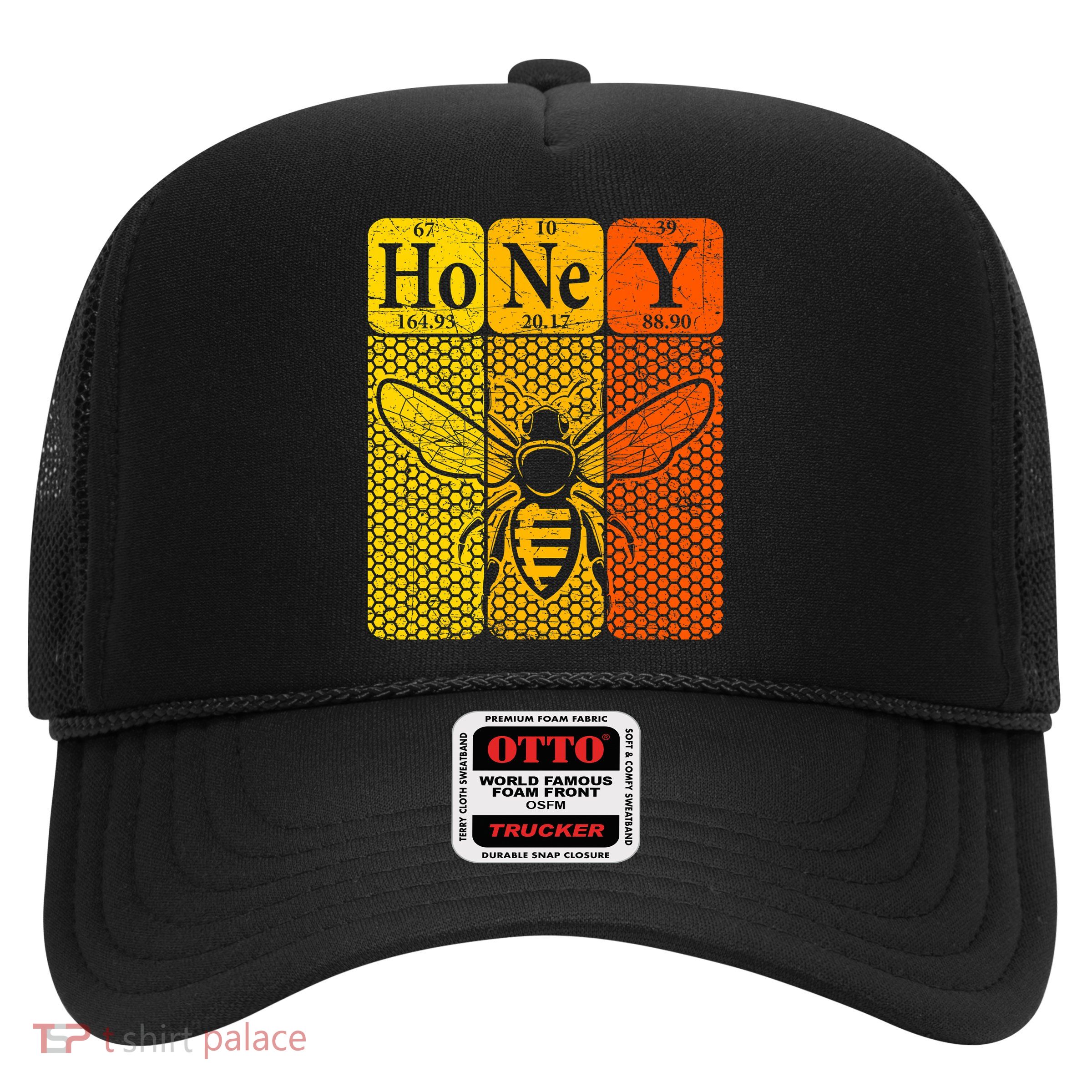 Honey Periodic Table Elements Beekeeper Retro Apiarist Trucker Hat