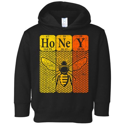 Honey Periodic Table Elements Beekeeper Retro Apiarist Toddler Hoodie