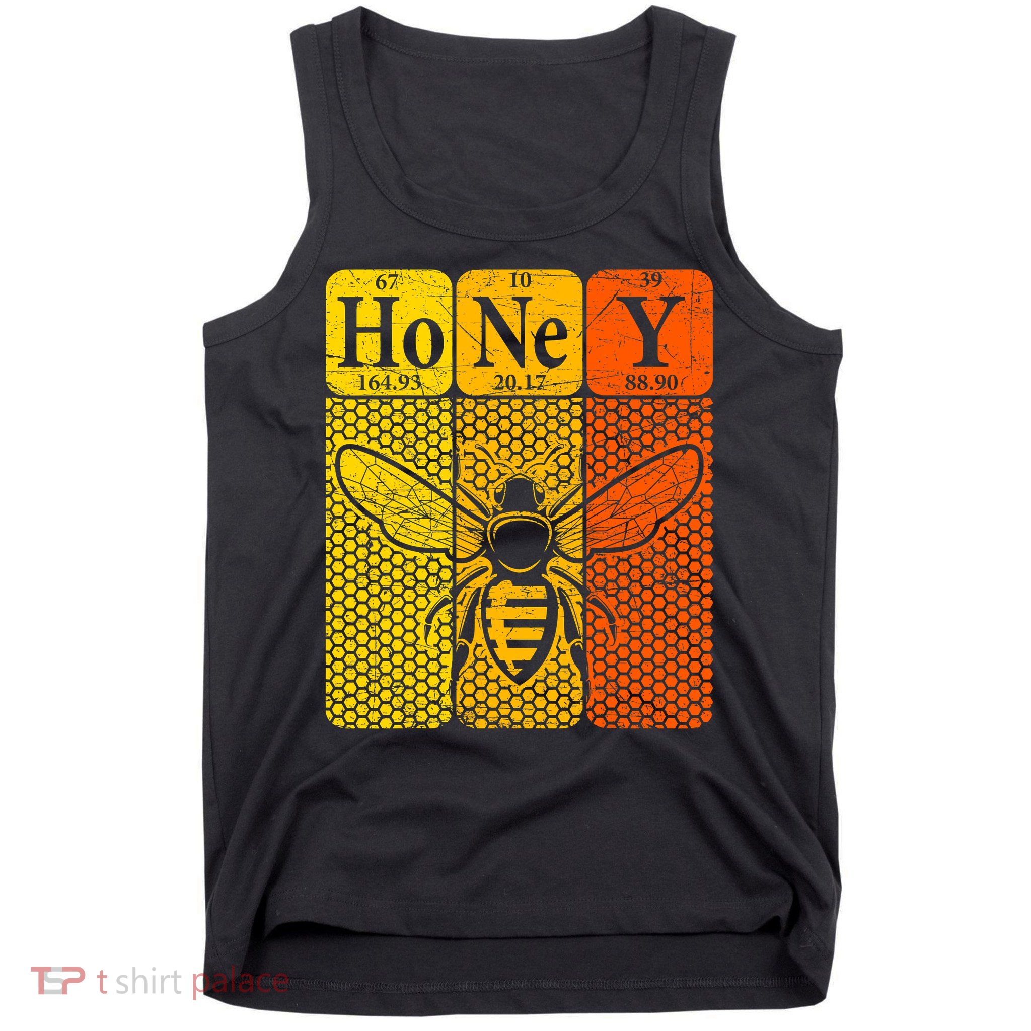 Honey Periodic Table Elements Beekeeper Retro Apiarist Tank Top