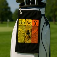 Honey Periodic Table Elements Beekeeper Retro Apiarist Golf Towel