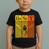 Honey Periodic Table Elements Beekeeper Retro Apiarist Toddler T-Shirt