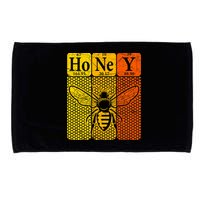 Honey Periodic Table Elements Beekeeper Retro Apiarist Microfiber Hand Towel