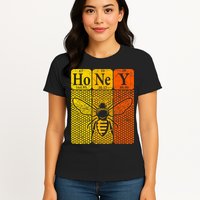 Honey Periodic Table Elements Beekeeper Retro Apiarist Womens T-Shirt