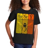 Honey Periodic Table Elements Beekeeper Retro Apiarist Kids T-Shirt