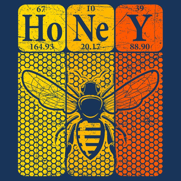 Honey Periodic Table Elements Beekeeper Retro Apiarist Infant Baby Jersey Bodysuit