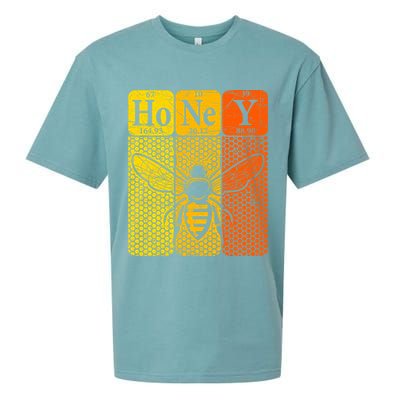 Honey Periodic Table Elements Beekeeper Retro Apiarist Sueded Cloud Jersey T-Shirt
