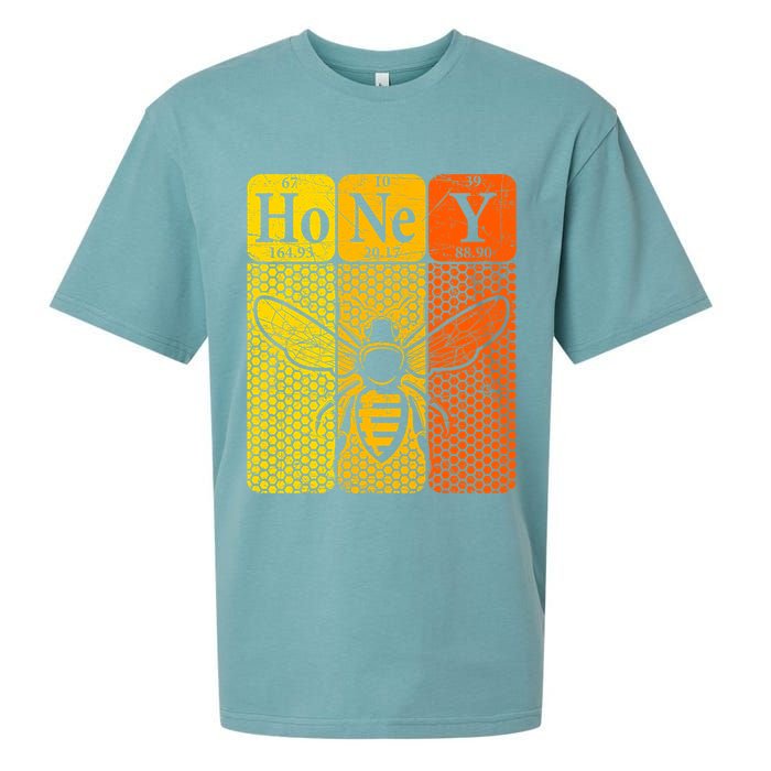 Honey Periodic Table Elements Beekeeper Retro Apiarist Sueded Cloud Jersey T-Shirt