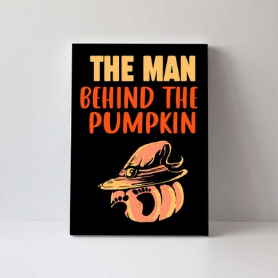 Halloween Pregnancy The Man Behind The Pumpkin Baby Dad Soon Canvas