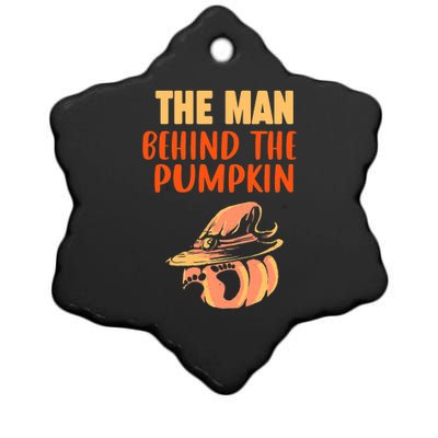 Halloween Pregnancy The Man Behind The Pumpkin Baby Dad Soon Ceramic Star Ornament