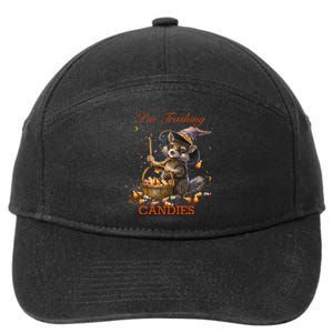 Halloween Pumpkin Trick And Treats 7-Panel Snapback Hat