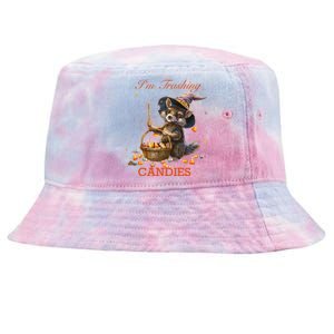 Halloween Pumpkin Trick And Treats Tie-Dyed Bucket Hat