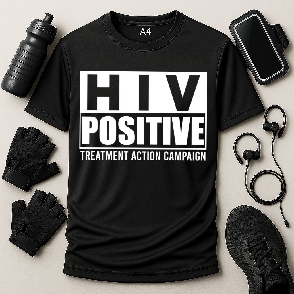 Hiv Positive Treatment Action Campaign Cooling Performance Crew T-Shirt