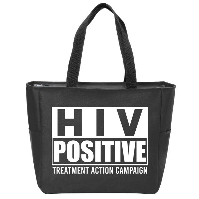 Hiv Positive Treatment Action Campaign Zip Tote Bag