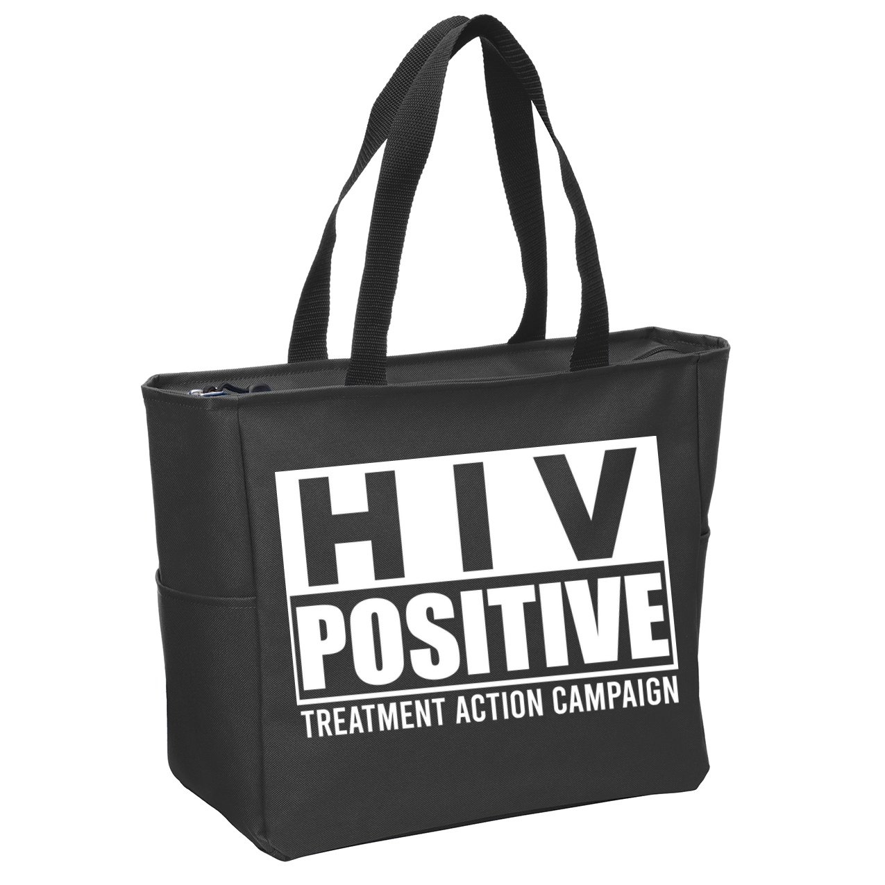 Hiv Positive Treatment Action Campaign Zip Tote Bag