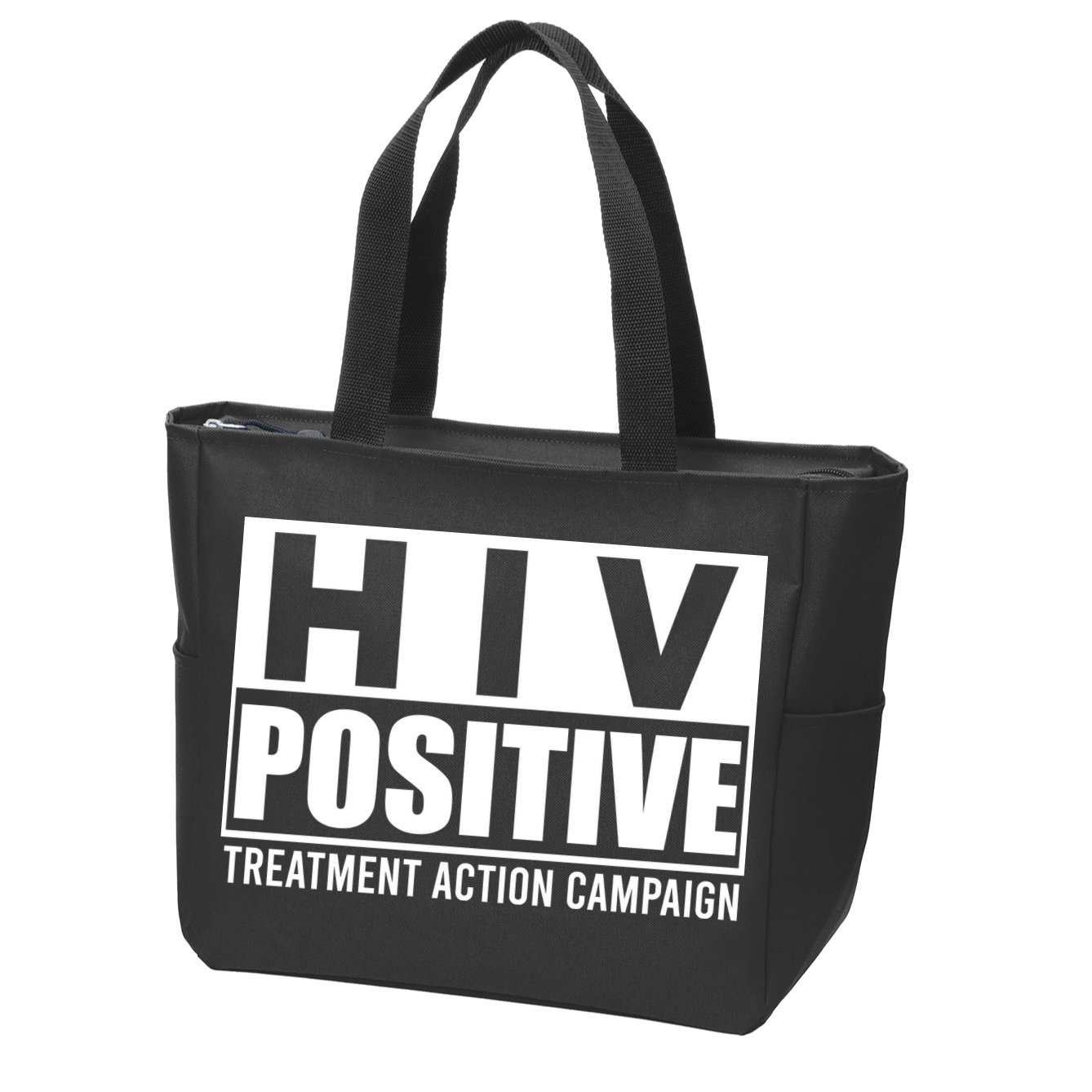 Hiv Positive Treatment Action Campaign Zip Tote Bag