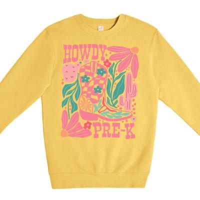 Howdy Prek Teacher Life School Premium Crewneck Sweatshirt