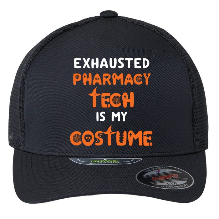 Halloween Pharmacy Tech Humor Pharmacist Costume Funny Flexfit Unipanel Trucker Cap