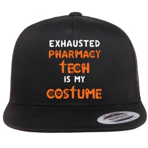 Halloween Pharmacy Tech Humor Pharmacist Costume Funny Flat Bill Trucker Hat