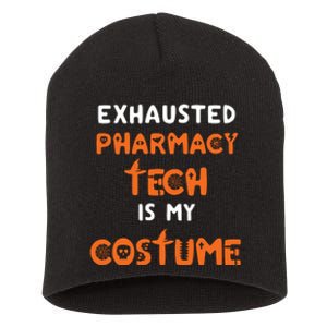 Halloween Pharmacy Tech Humor Pharmacist Costume Funny Short Acrylic Beanie