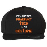 Halloween Pharmacy Tech Humor Pharmacist Costume Funny Wool Snapback Cap