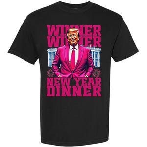 Humor Pinke Trump Winner Winner New YearS Dinner 2025 Trump Garment-Dyed Heavyweight T-Shirt