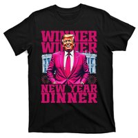 Humor Pinke Trump Winner Winner New YearS Dinner 2025 Trump T-Shirt