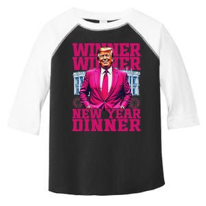 Humor Pinke Trump Winner Winner New YearS Dinner 2025 Trump Toddler Fine Jersey T-Shirt