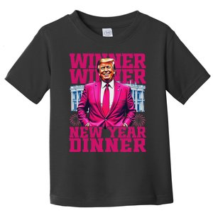 Humor Pinke Trump Winner Winner New YearS Dinner 2025 Trump Toddler T-Shirt