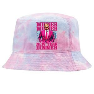 Humor Pinke Trump Winner Winner New YearS Dinner 2025 Trump Tie-Dyed Bucket Hat