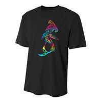 Hawaii Polynesian Tribal Hammerhead Shark Aloha Ocean Youth Performance Sprint T-Shirt