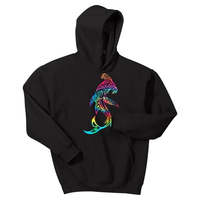 Hawaii Polynesian Tribal Hammerhead Shark Aloha Ocean Kids Hoodie