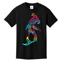 Hawaii Polynesian Tribal Hammerhead Shark Aloha Ocean Kids T-Shirt