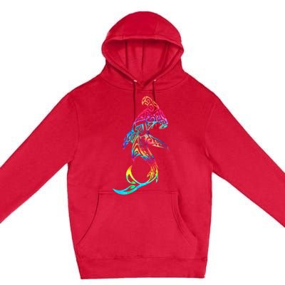 Hawaii Polynesian Tribal Hammerhead Shark Aloha Ocean Premium Pullover Hoodie