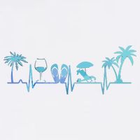 Heartbeat Palm Tree Wine Glass Flipp Flop Summer Lover Garment-Dyed Sweatshirt