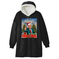 Holiday President Trump Back ILl Be Home For Christmas Hooded Wearable Blanket