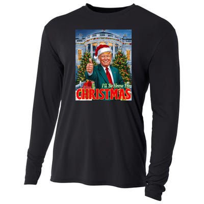 Holiday President Trump Back ILl Be Home For Christmas Cooling Performance Long Sleeve Crew