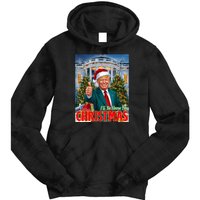 Holiday President Trump Back ILl Be Home For Christmas Tie Dye Hoodie