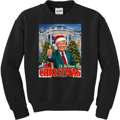 Holiday President Trump Back ILl Be Home For Christmas Kids Sweatshirt