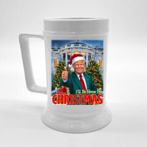 Holiday President Trump Back ILl Be Home For Christmas Beer Stein