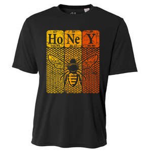 Honey Periodic Table Elements Beekeeper Retro Apiarist Cooling Performance Crew T-Shirt