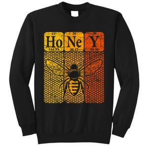 Honey Periodic Table Elements Beekeeper Retro Apiarist Sweatshirt