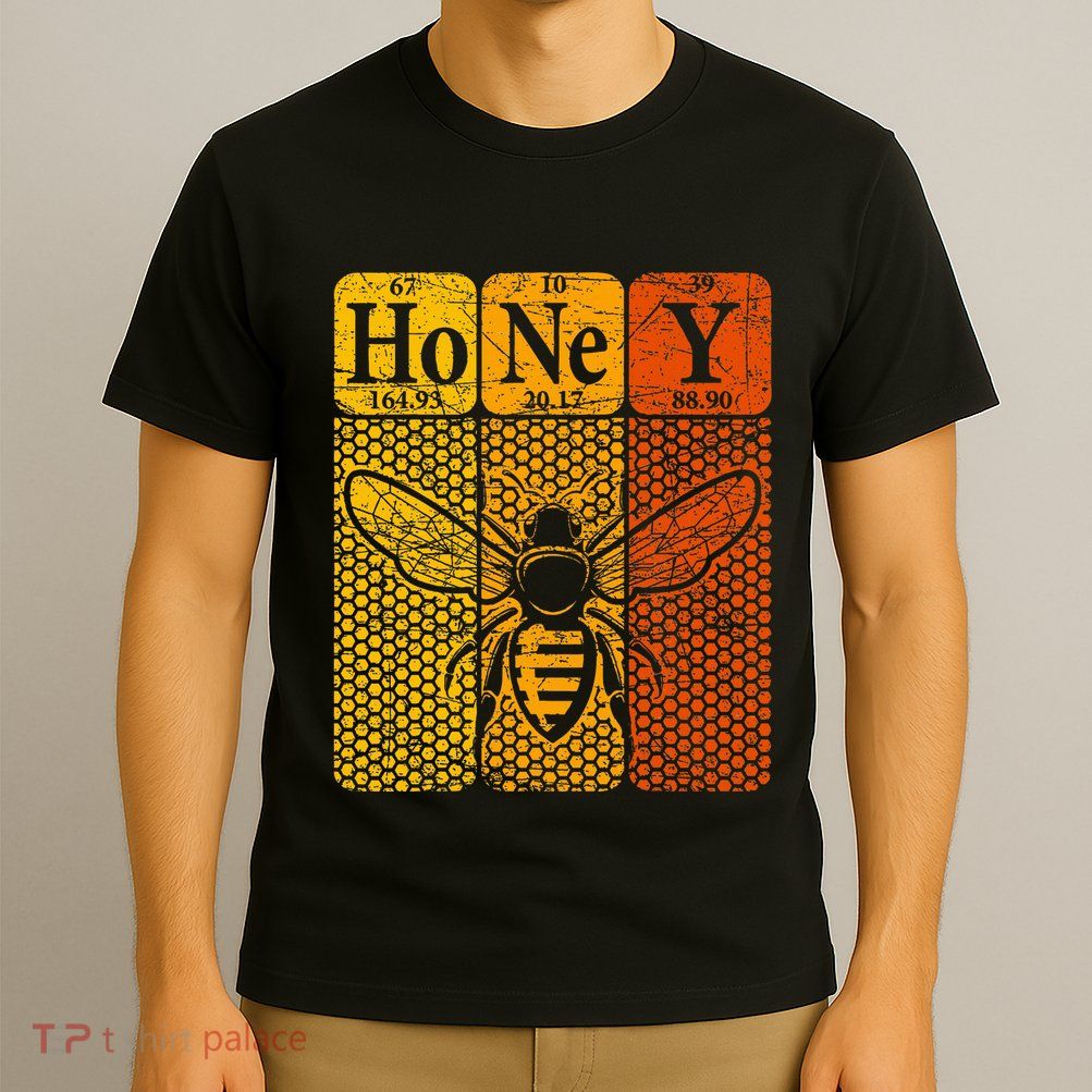 Honey Periodic Table Elements Beekeeper Retro Apiarist T-Shirt